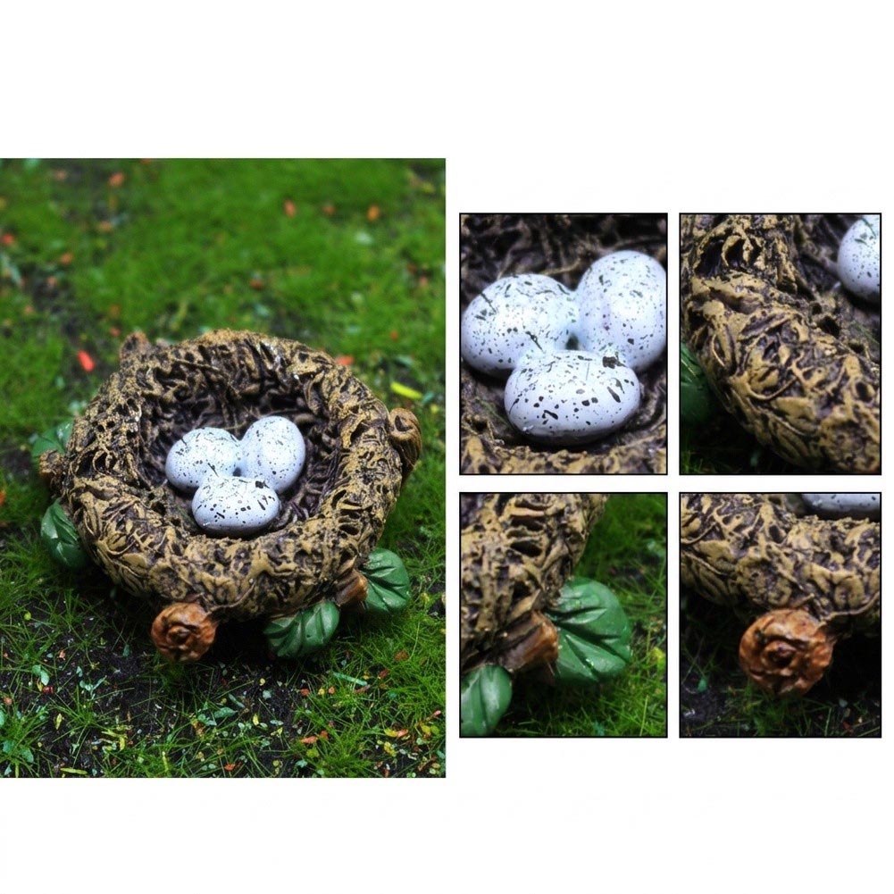 Landscape Bonsai Garden - Figura realista de pájaro de resina