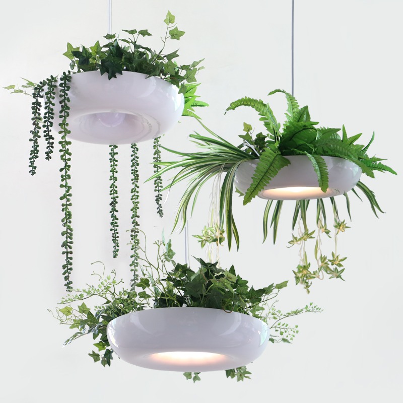 Bonsai Garden Restaurant - Lámpara Colgante LED de Aluminio Estilo