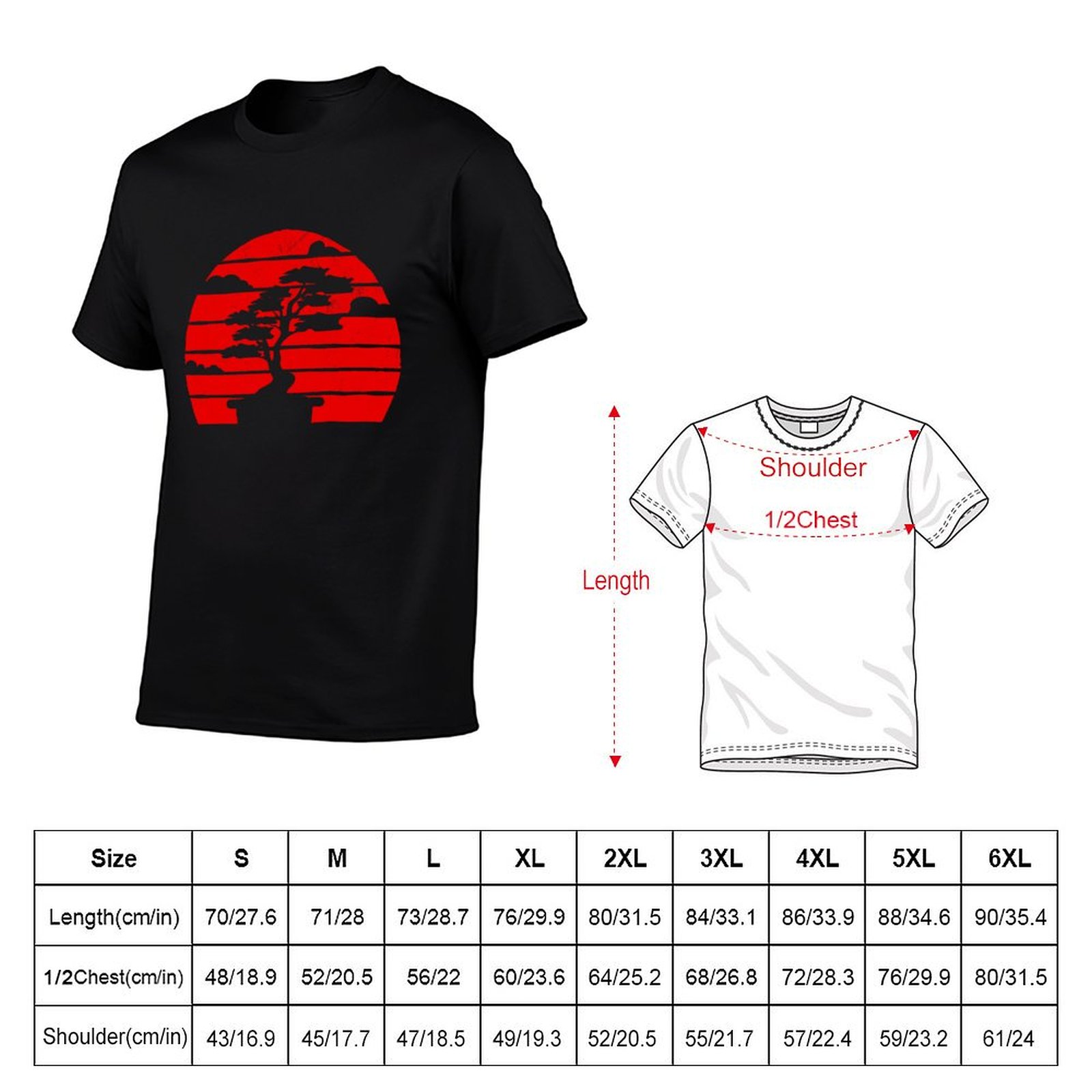Camiseta con estampado de árbo - Bonsai Garden In Japan reseña y precio