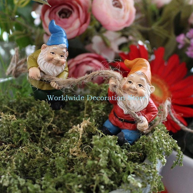 Q39B 4pcs Figuras resina enana - Bonsai Garden Layout reseña y precio