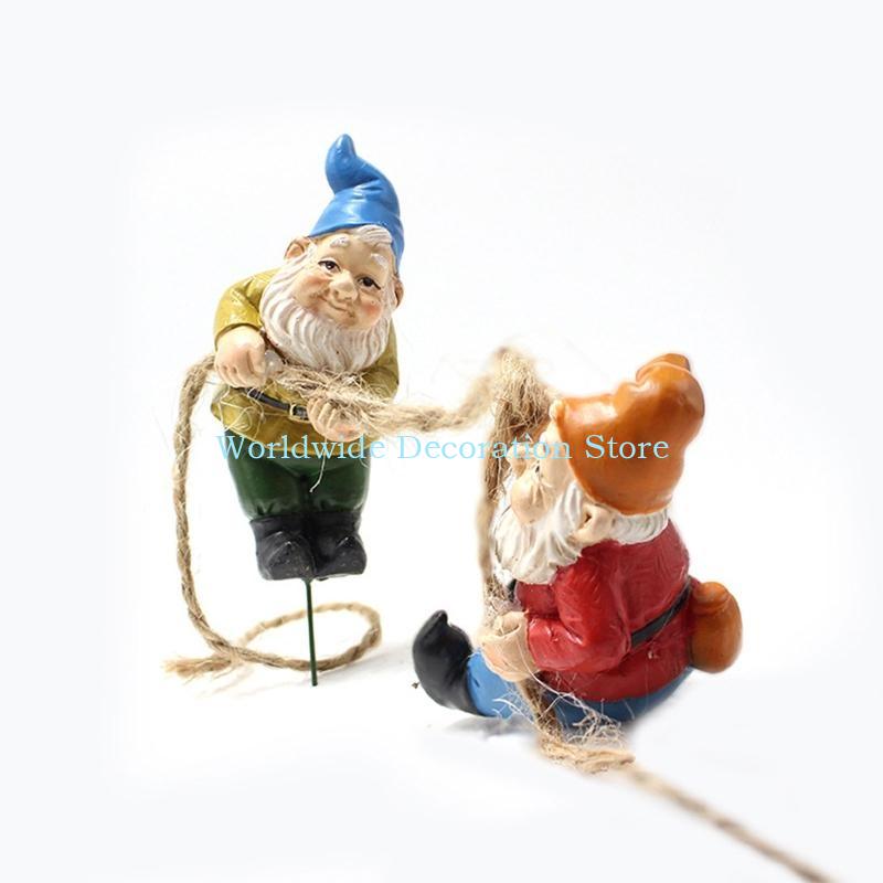 Q39B 4pcs Figuras resina enana - Bonsai Garden Layout reseña y precio