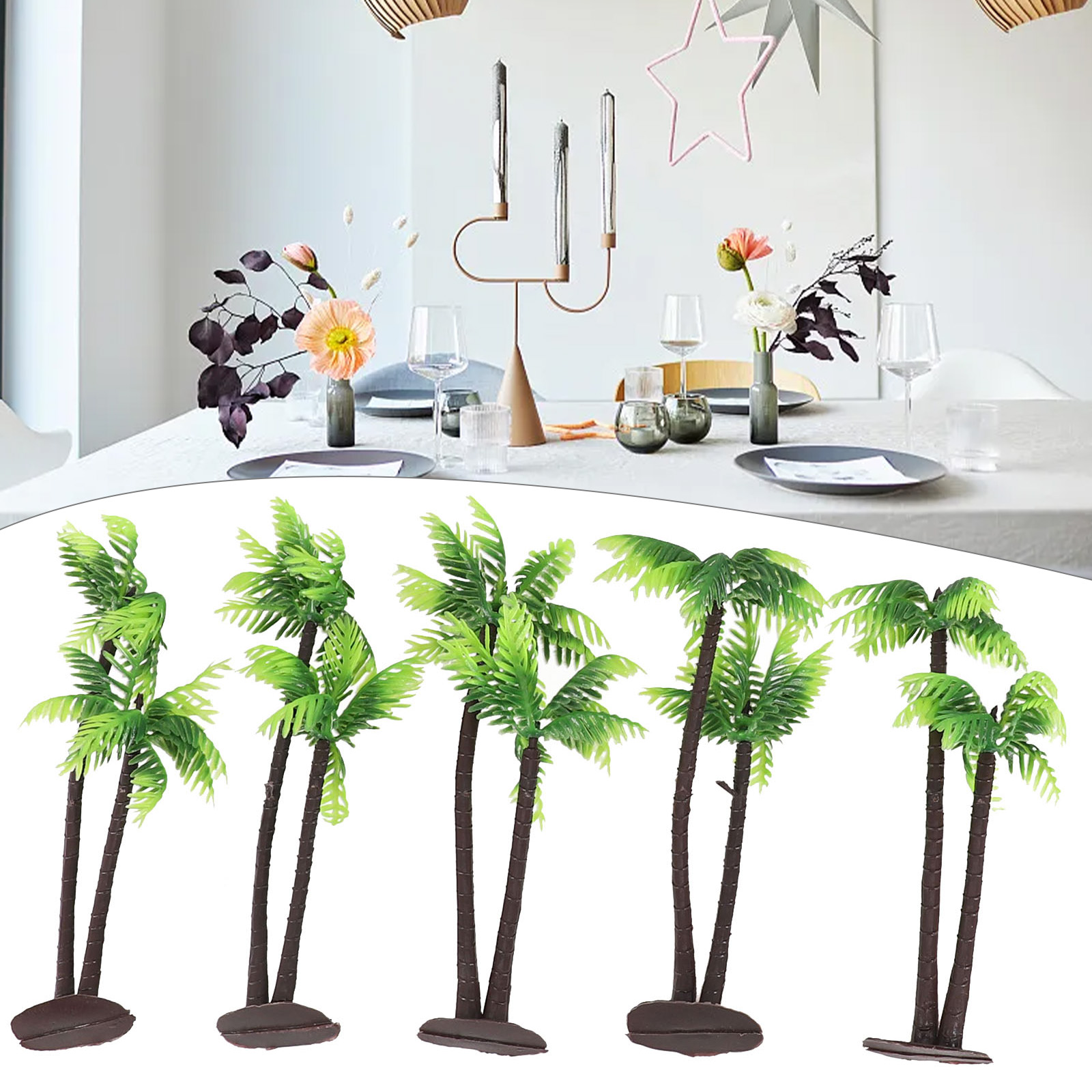 5 Piezas de Palmeras de Coco I - Bonsai Garden Layout reseña y precio