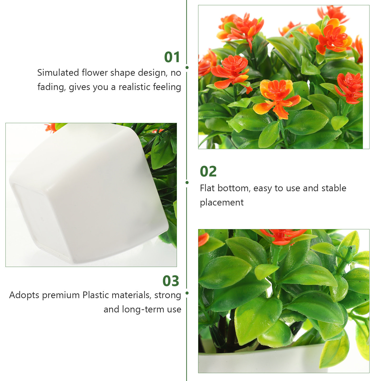 2 Piezas de Rosas Artificiales - Bonsai Garden Restaurant reseña y precio