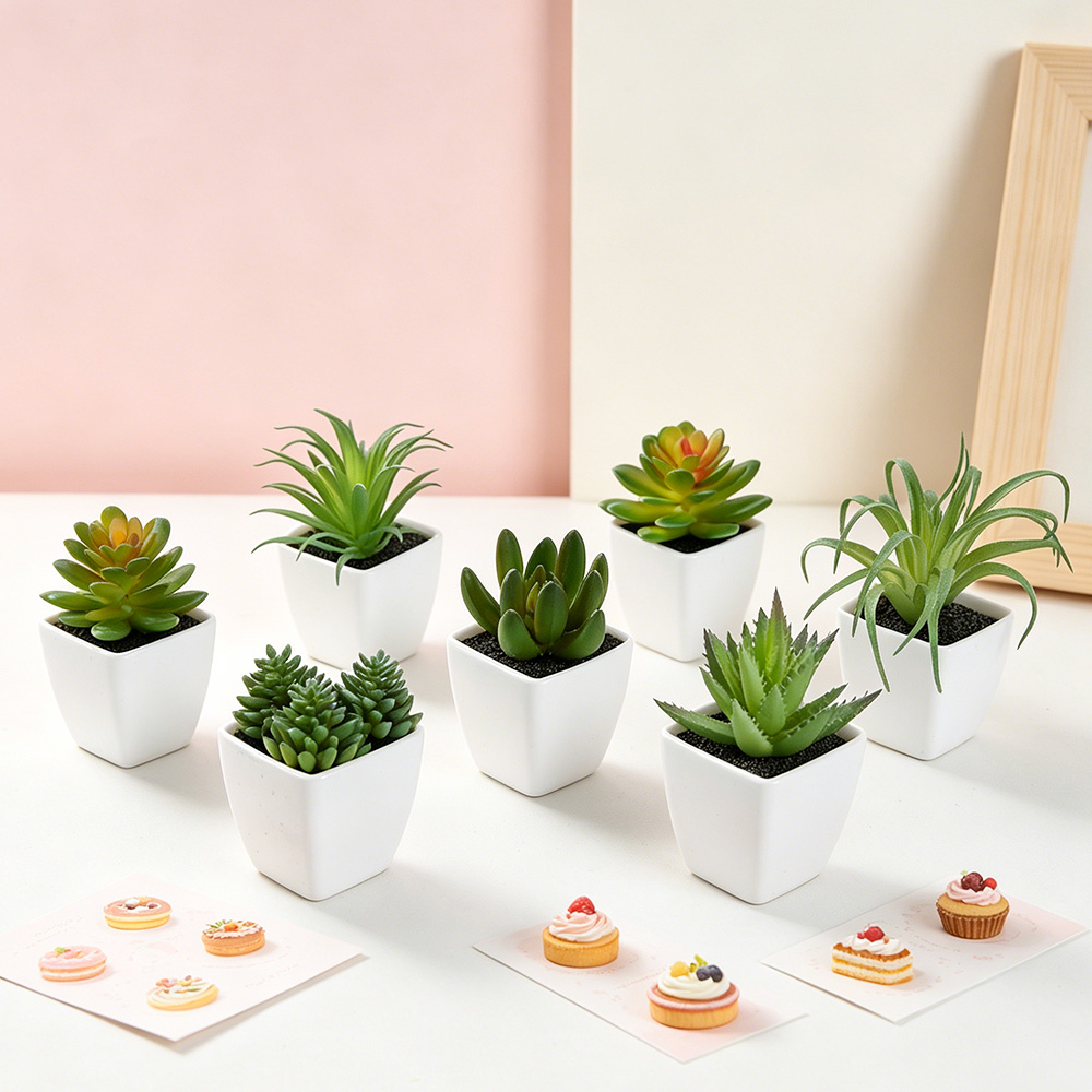 6 Piezas de Plantas Suculentas - Bonsai Garden Restaurant reseña y precio