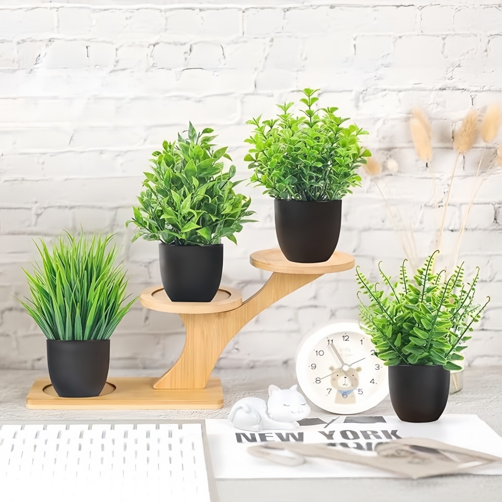 Juego de 4 Mini Plantas Artifi - Bonsai Garden Home reseña y precio