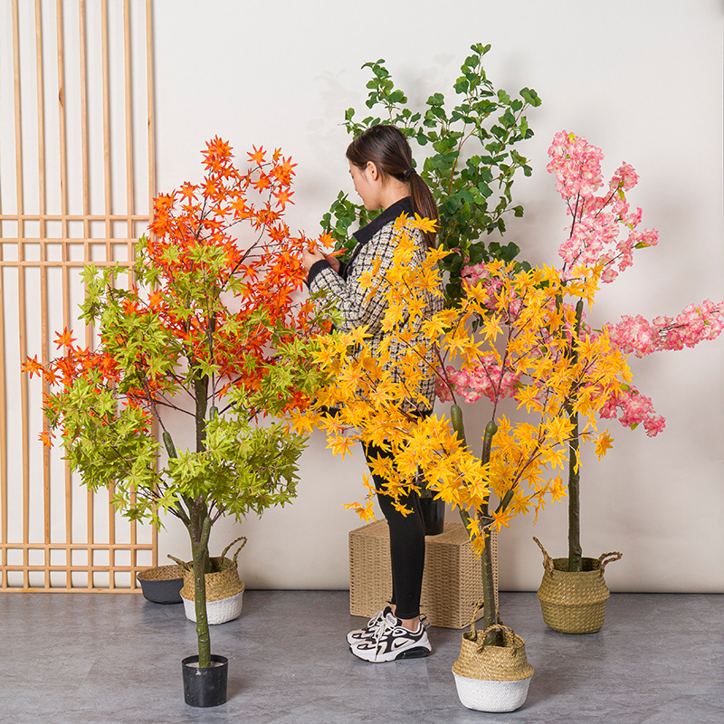 Árbol de arce rojo Artificial, - Bonsai Garden Restaurant reseña y precio