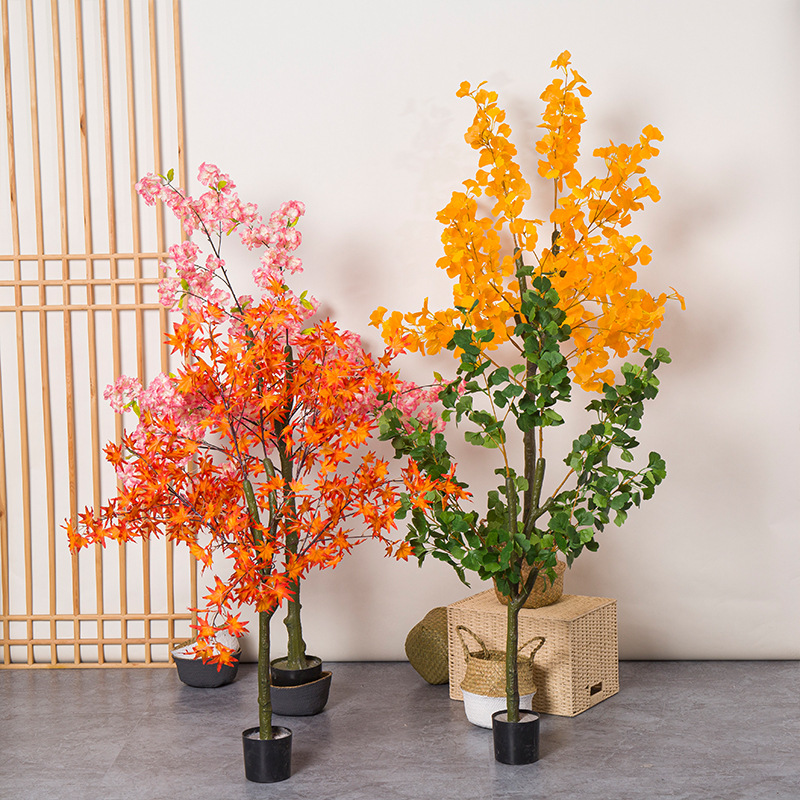 Árbol de arce rojo Artificial, - Bonsai Garden Restaurant reseña y precio