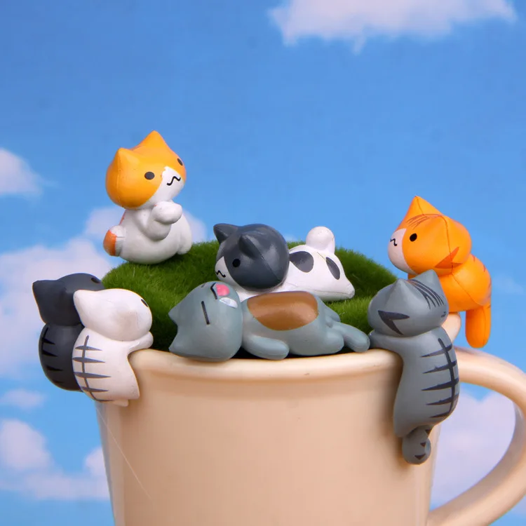 Juego de 6 piezas de gatos de  - Bonsai Garden In Japan reseña y precio