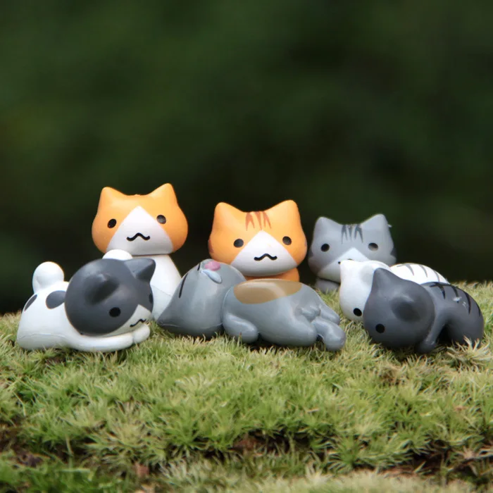Juego de 6 piezas de gatos de  - Bonsai Garden In Japan reseña y precio